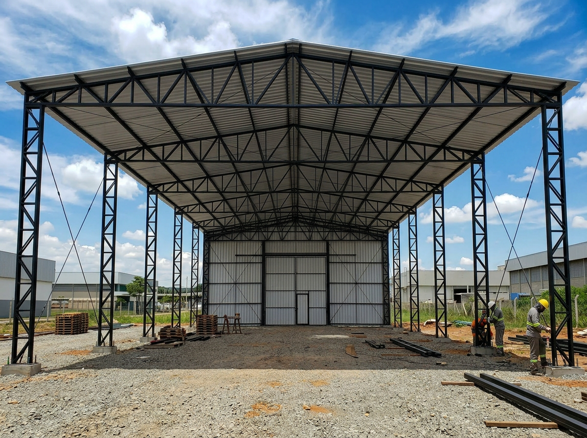 Estrutura De GalpÃ£o 12x20 240mÂ²